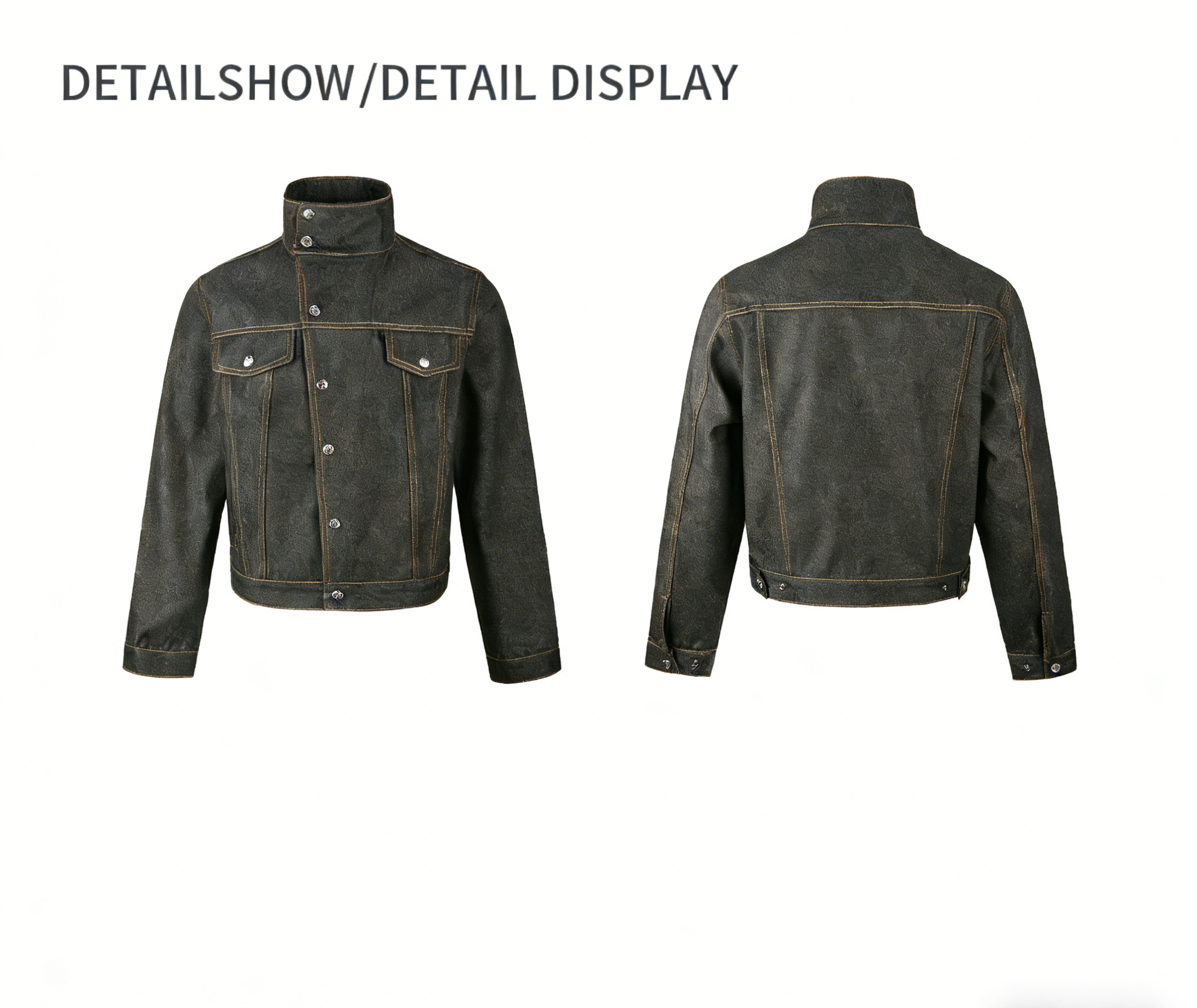 Veste en jean brut