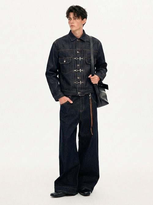 "Blouson en jean épais « Oriental Lock »"