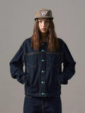 "Veste en Jean Rétro Western Séquence Turquoise"