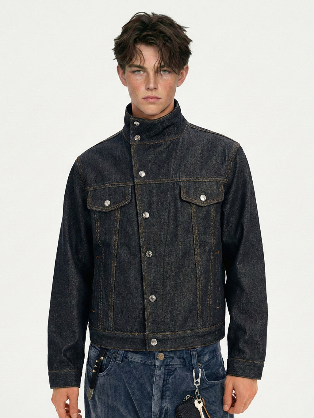 Veste en jean brut