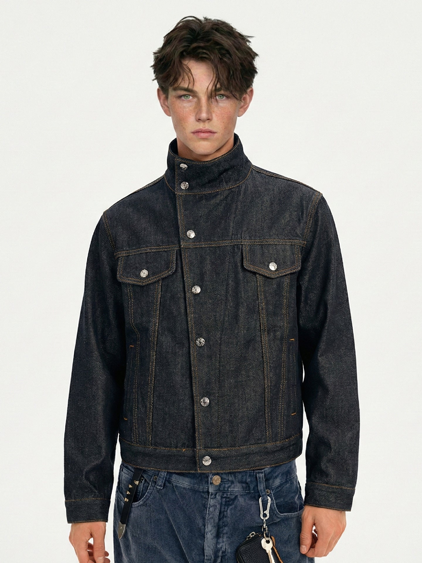 Veste en jean brut