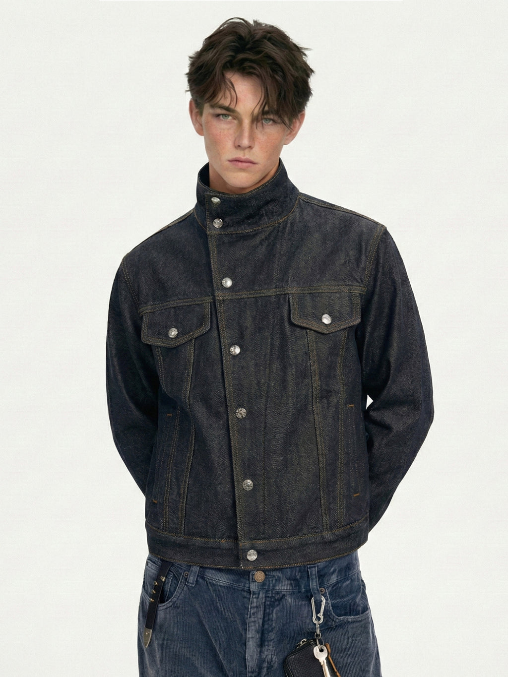 Veste en jean brut