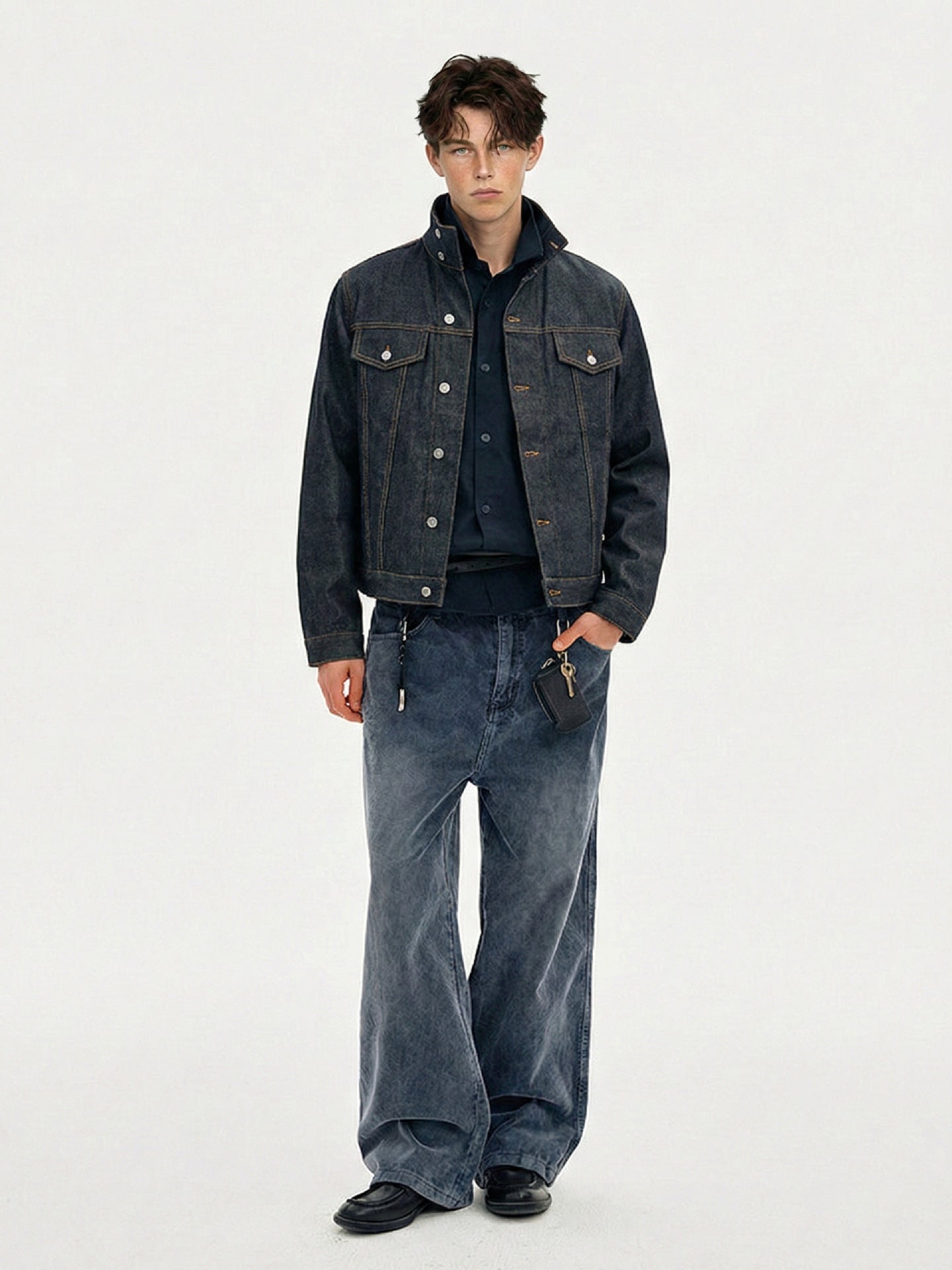 Veste en jean brut