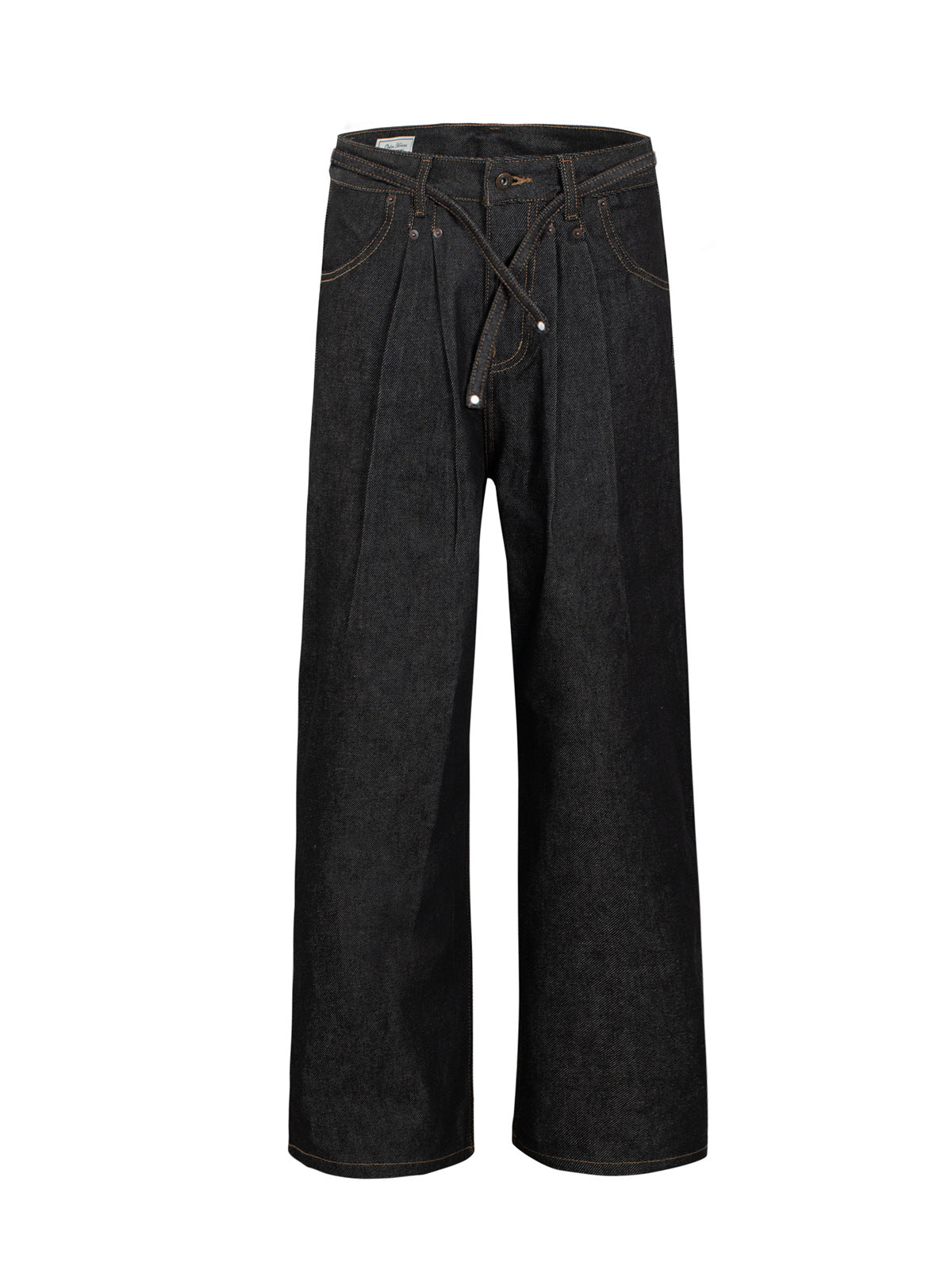 Jeans noirs rigides
