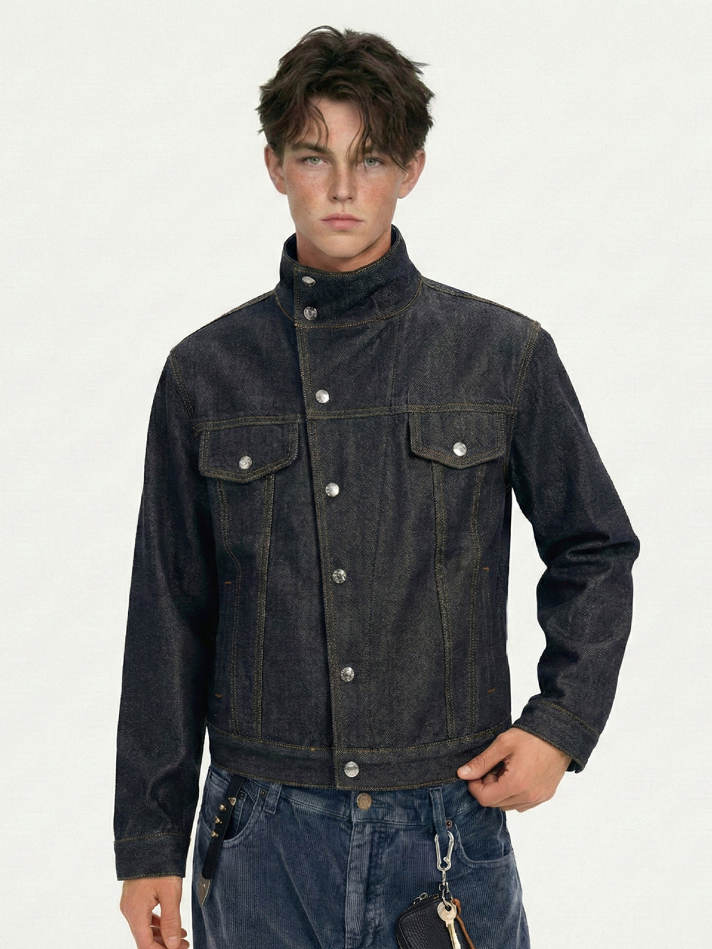 Veste en jean brut