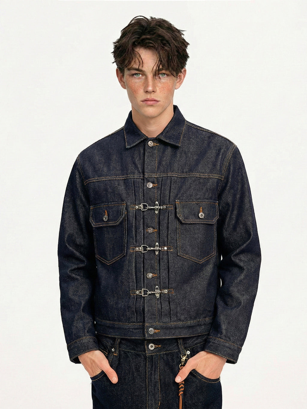 "Blouson en jean épais « Oriental Lock »"