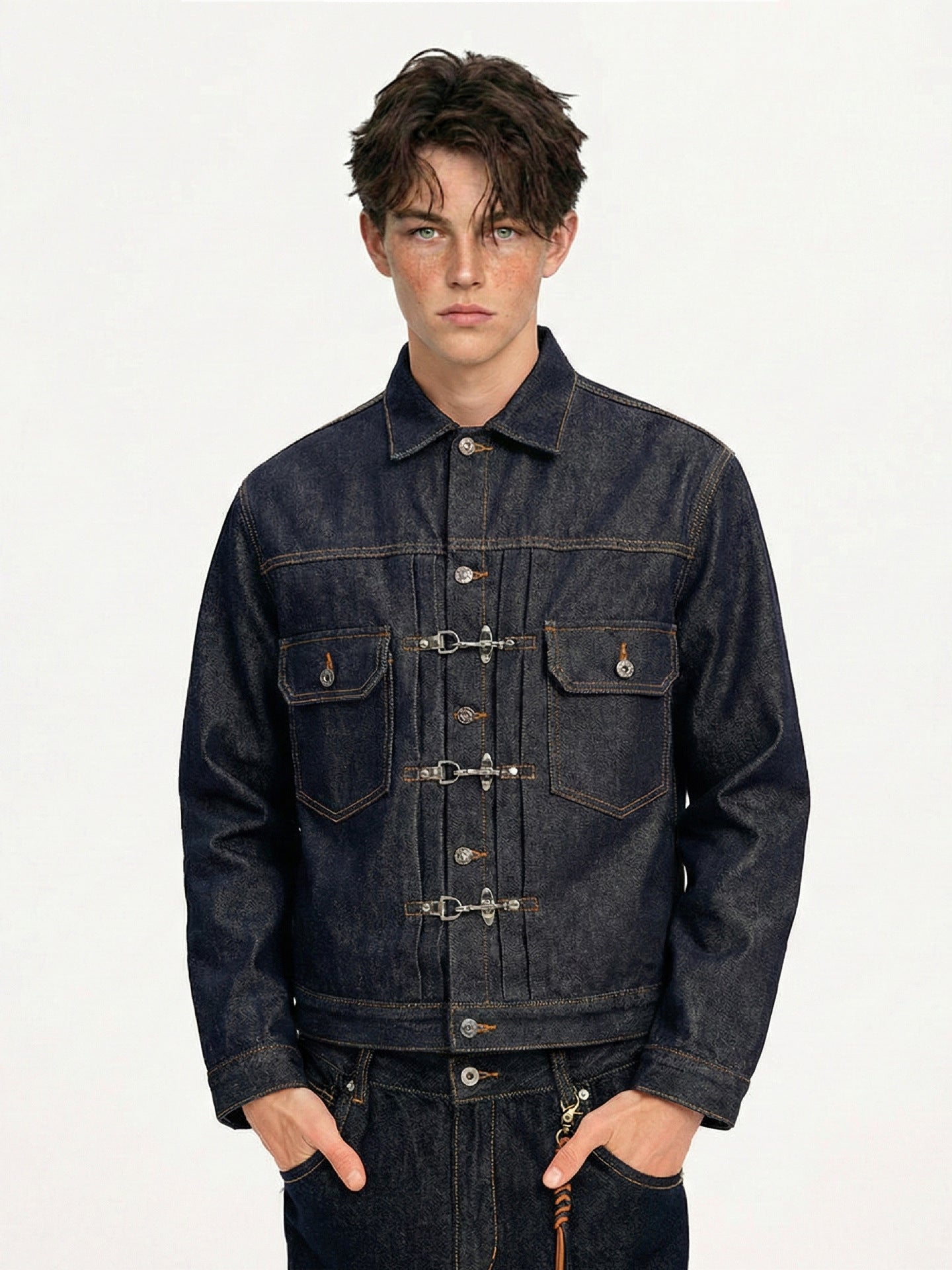 "Blouson en jean épais « Oriental Lock »"