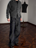 Jeans noirs rigides