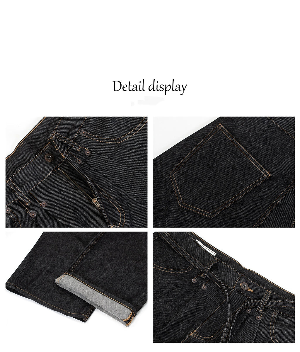 Jeans noirs rigides