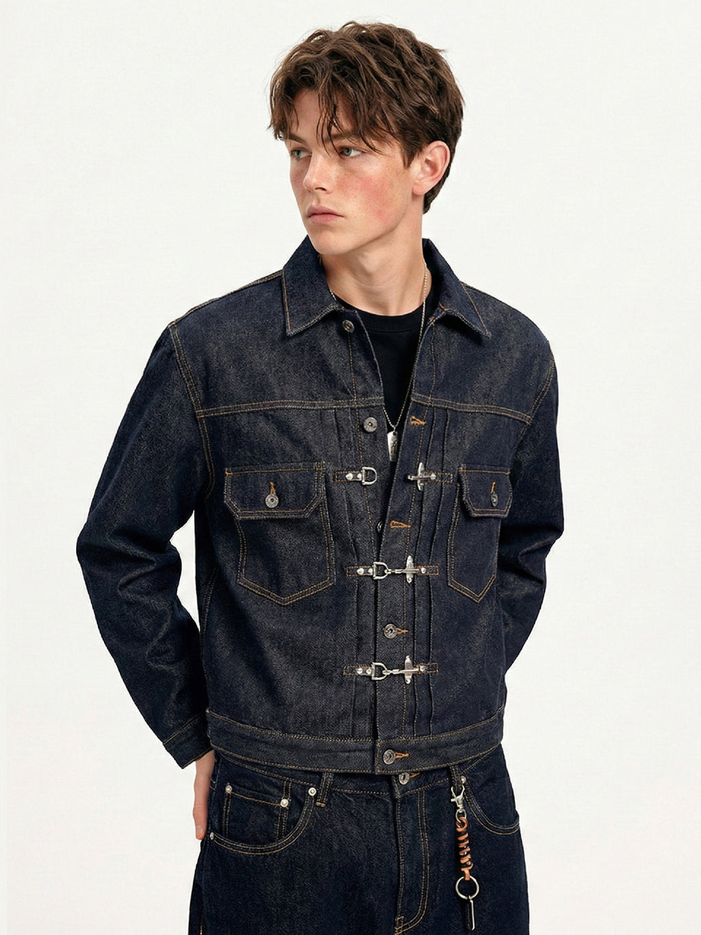 "Blouson en jean épais « Oriental Lock »"