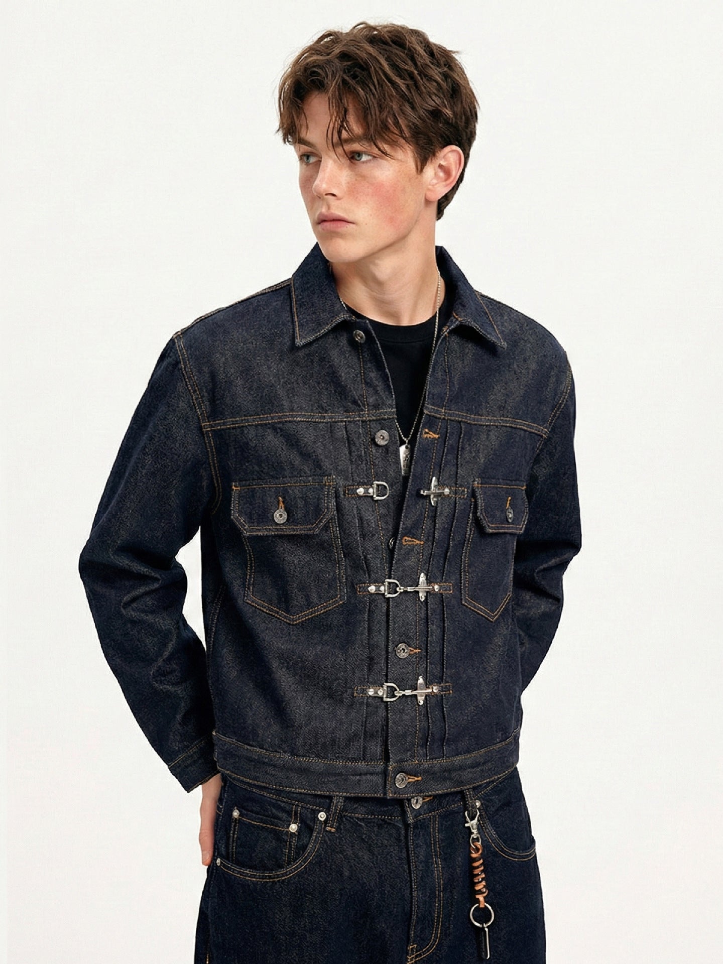 "Blouson en jean épais « Oriental Lock »"