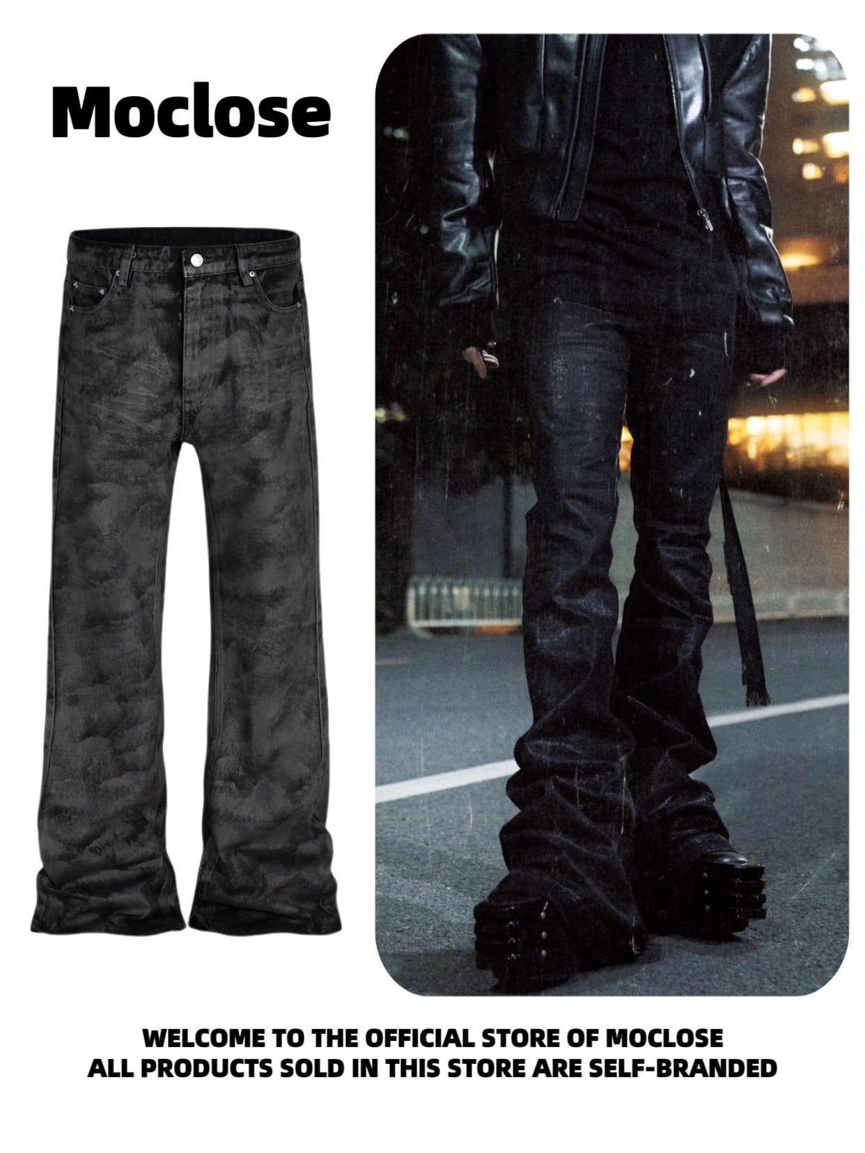 Jean en denim brut